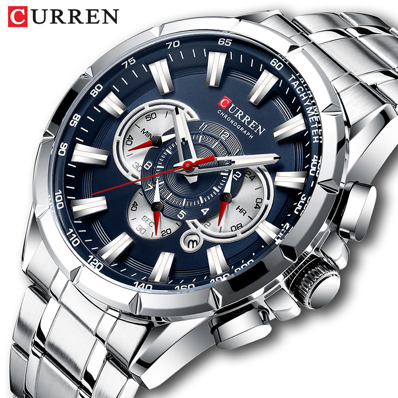 Luxury Watch Maker - CURREN наручные часы мужские водонепроницаемые Хронограф
