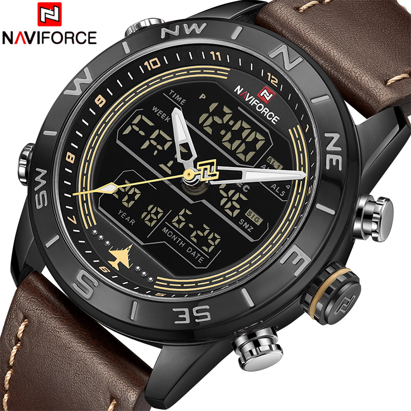 Luxury Watch Maker - Часы NAVIFORCE Мужские кварцевые, спортивные, водонепроницаемые,