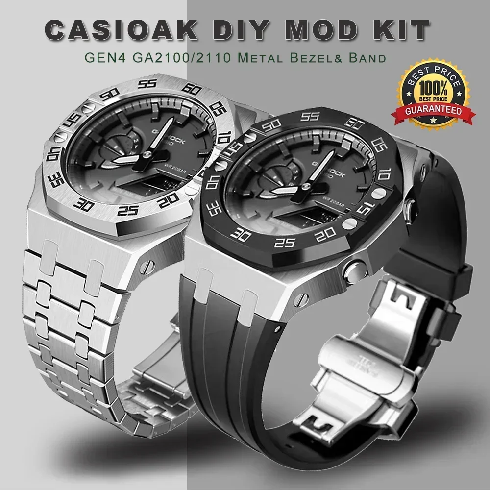 Audemars Piguet Watch Royal Oak - Комплект модов CasiOak GEN4 GA2100, модификация